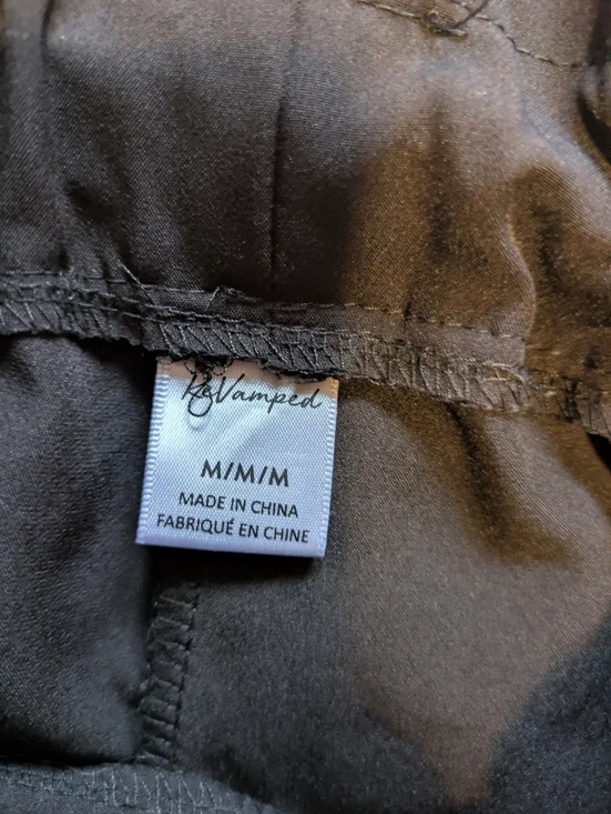 🦋5/25$ Revamped Black Utility Pants with Waist Tie - Picture 2 of 2